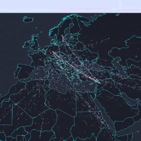 Mapa interativo mostra fluxo de refugiados para a Europa Mapa interativo mostra fluxo de refugiados para a Europa