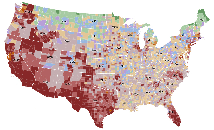 Mapa interativo mostra distribuição dos imigrantes nos EUA Geografia